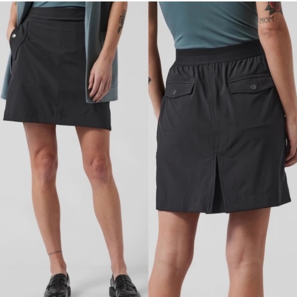 Athleta Dresses & Skirts - Athleta Vienna Cargo Skort Skirt color Black Size 4